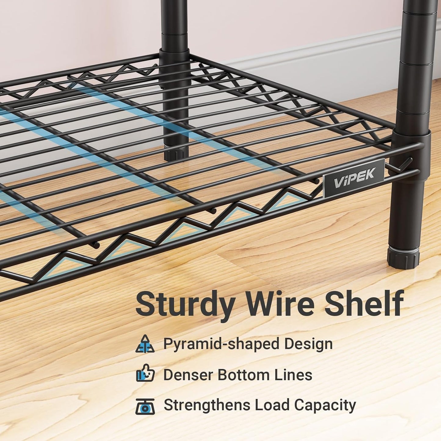 VIPEK L4 Garment Rack L Shaped Clothes Rack for Corner, Freestanding Portable Wardrobe Closet Heavy Duty Clothing Rack with 3 Hanging Rods & 2 Side Hooks, 43.3"Lx29.1"Wx76.4"H, Max Load 810LBS, Black